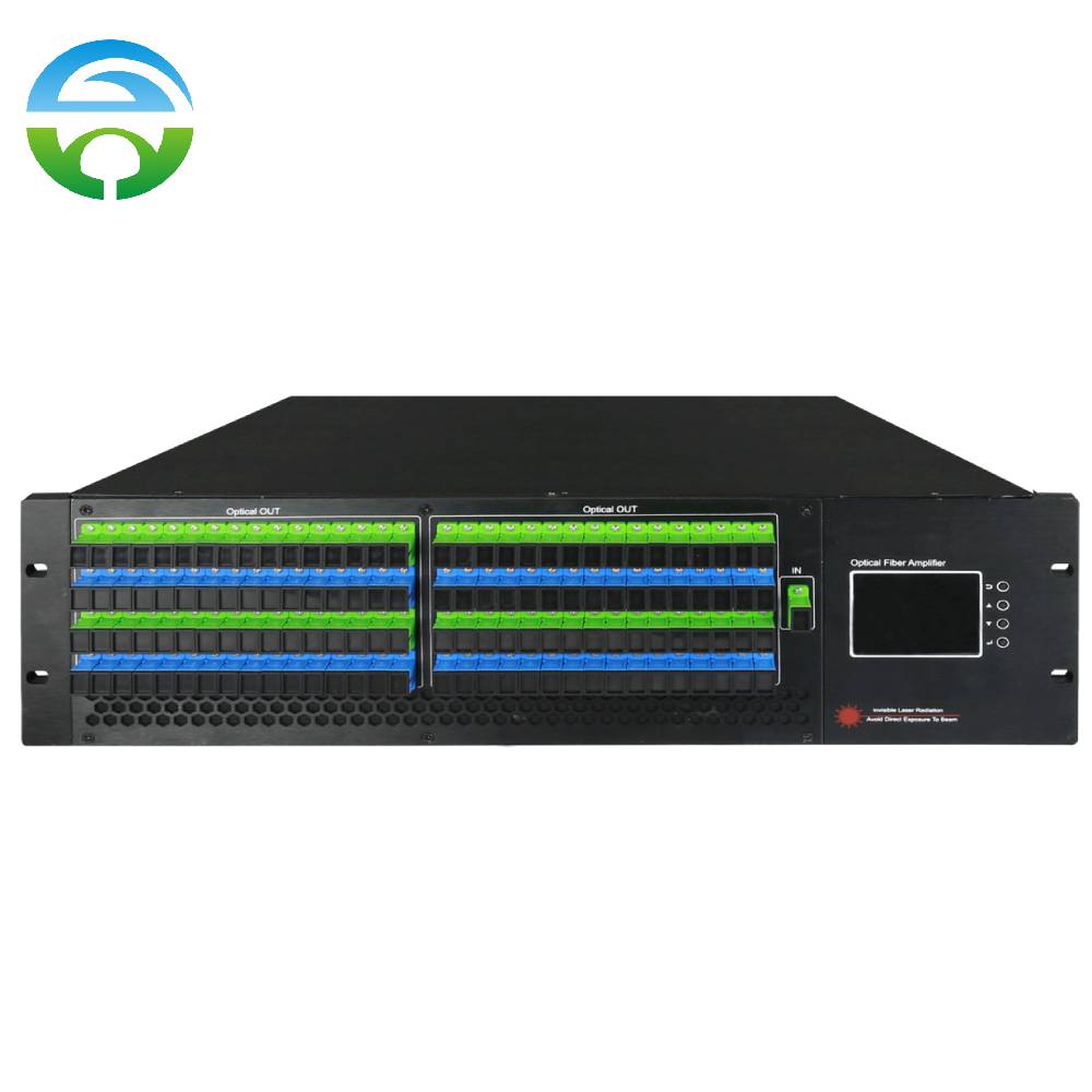 64 Port CATV 1550nm Optical Fiber Amplifier EDFA With WDM