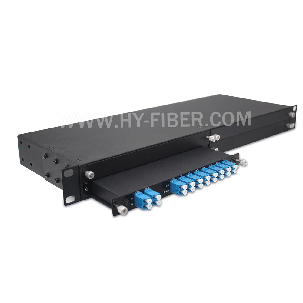 Mux/Demux Single or Dual Fiber DWDM 4 LGX Slot in 19’ Rack