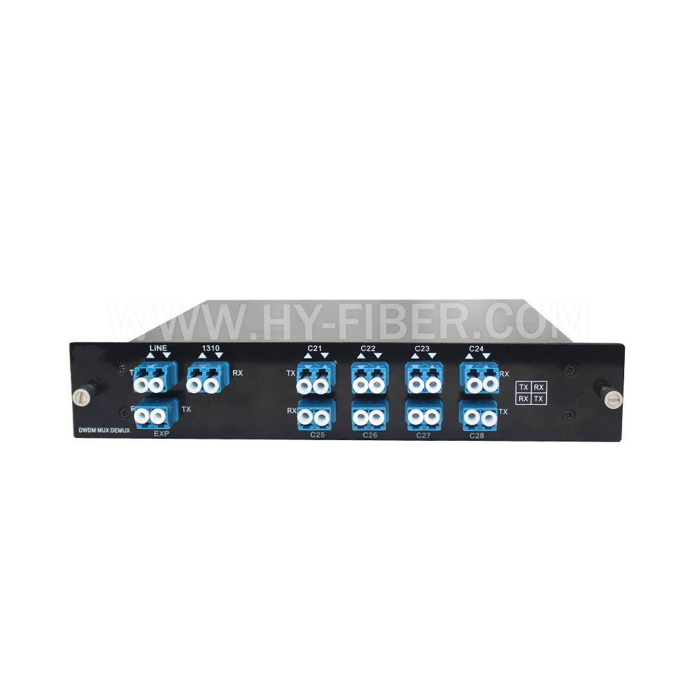 Mux/Demux Single or Dual Fiber DWDM 2 LGX Slot in 19’ Rack