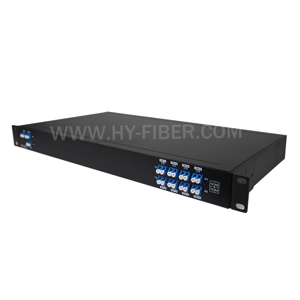 Mux/Demux Single or Dual Fiber DWDM With MON in 19’ Rack