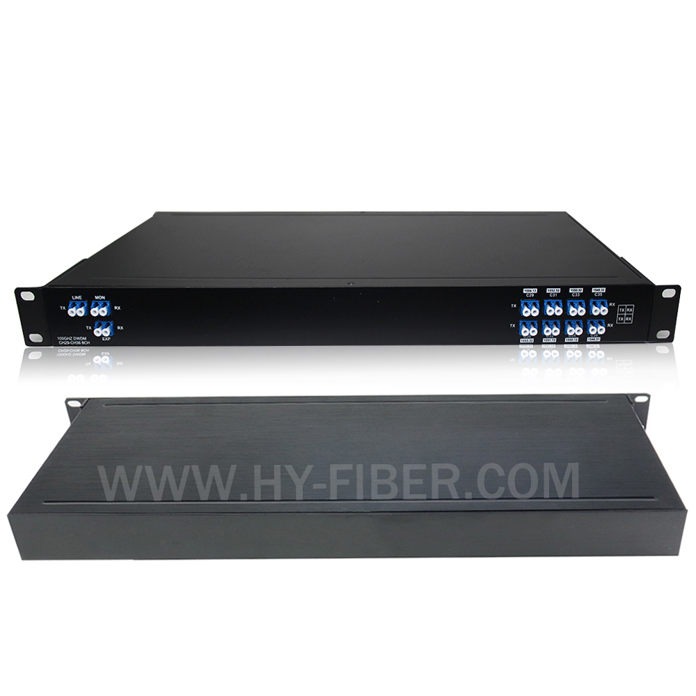 Mux/Demux Single or Dual Fiber DWDM With MON in 19’ Rack