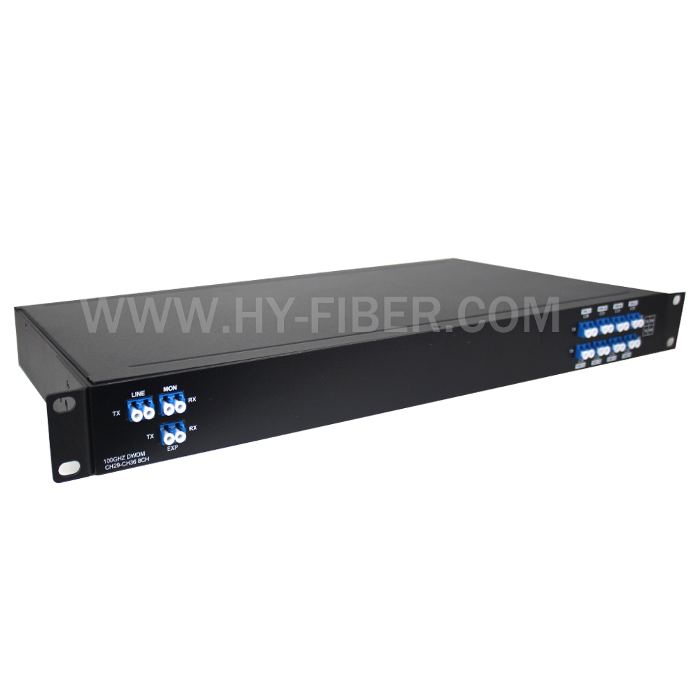 Mux/Demux Single or Dual Fiber DWDM With MON in 19’ Rack