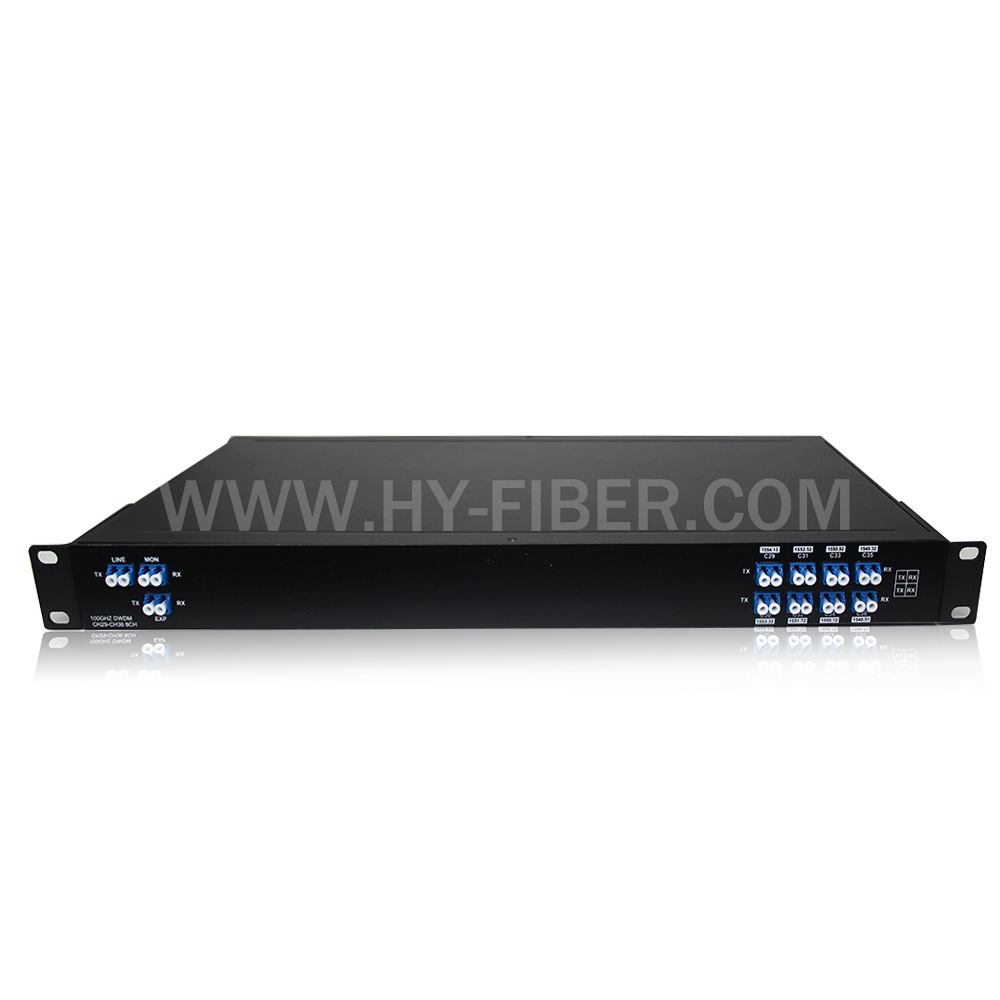 Mux/Demux Single or Dual Fiber DWDM With MON in 19’ Rack