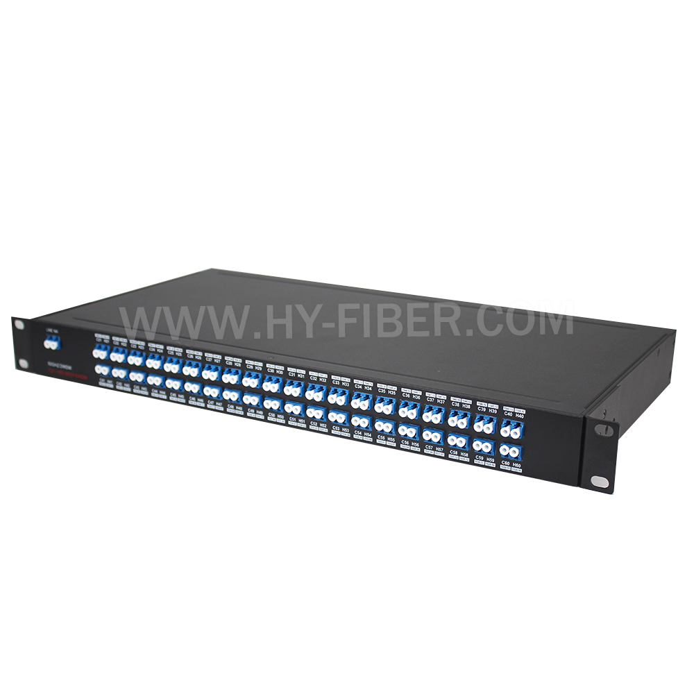 Mux/Demux Single or Dual Fiber AAWG DWDM With 1310nm and MON