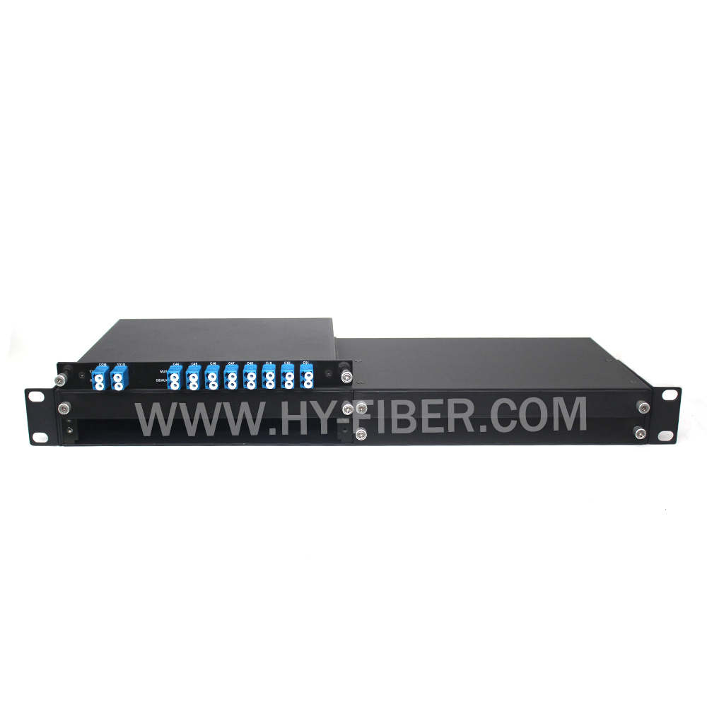 Mux/Demux Single or Dual Fiber DWDM 4 LGX Slot in 19’ Rack