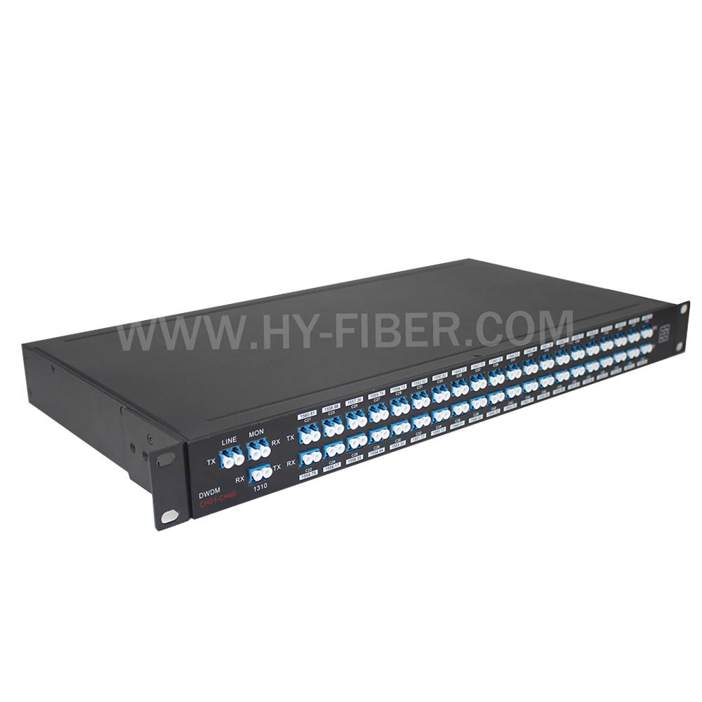 Mux/Demux Single or Dual Fiber AAWG DWDM With 1310nm and MON