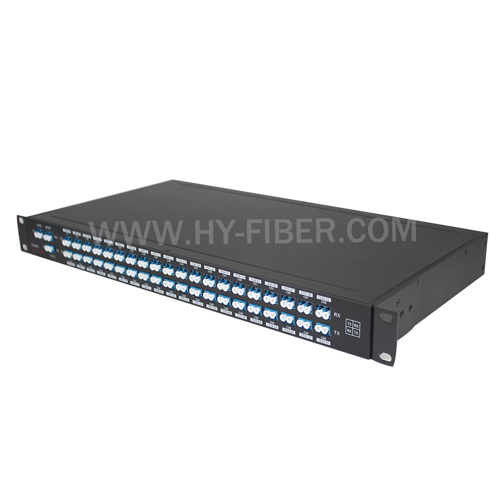 Mux/Demux Single or Dual Fiber AAWG DWDM With 1310nm and MON